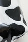 White Cow Spots Print Travel Tote Bag
