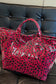 White Cow Spots Print Travel Tote Bag