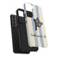 Cute Black Cat "Cutie Mode: ON" Tough Phone Case — Protective Striped Phone Cover