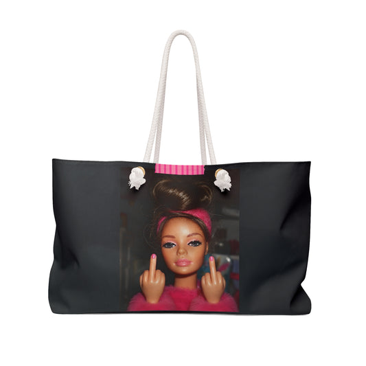 Sassy Doll Weekender Bag – Bold Double Middle Finger Travel Tote