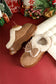 Straw Yellow Cozy Faux Fur Lined Bow Decor Clog Slippers