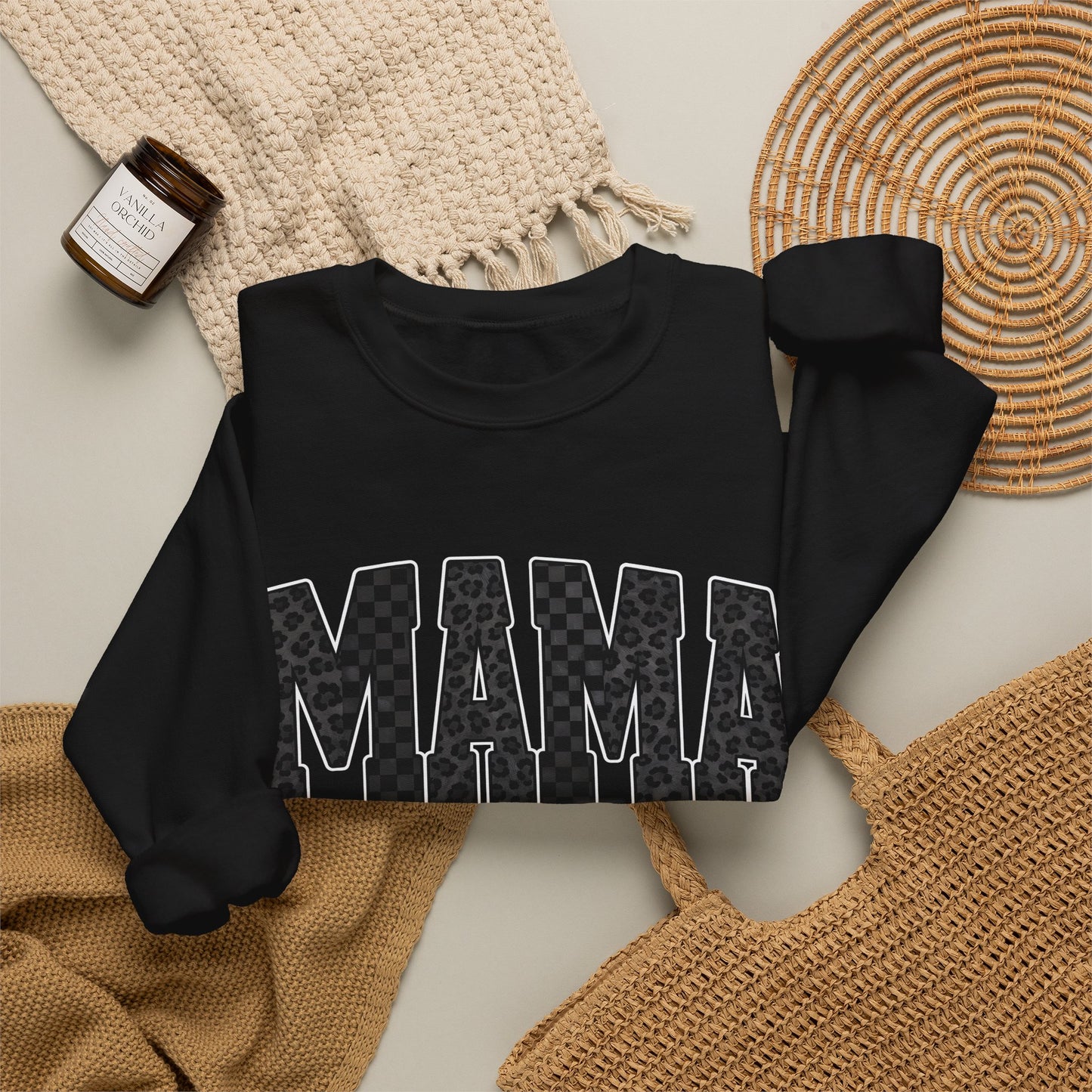 Mama Crewneck Sweatshirt – Floral Pattern Mama Pullover, Mother’s Day Gift
