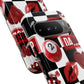 Red Kiss Heart Checkerboard phone case | Danger XOXO dice pattern