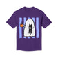 Cute Ghost Holding Cat T-Shirt — Cozy Coffee & Cat Lover Tee