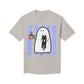Cute Ghost Holding Cat T-Shirt — Cozy Coffee & Cat Lover Tee