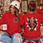 Reindeer Breakthrough Sweatshirt – Cute Vintage Holiday Deer Crewneck