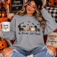 Halloween Dachshund Sweatshirt — "No Tricks Just Treats" Cute Dog Costume Crewneck