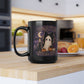 Cute Gothic Ghost Mug — "Dead Tired, Still Cute" Black Coffee Cup