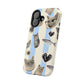 Cat Pattern Magnetic Impact Phone Case — Cute Cats, Fish & Hearts Design