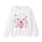 Ghost Potion Crewneck Sweatshirt — Cute Pink Ghosts & Potion Bottle Halloween Pullover