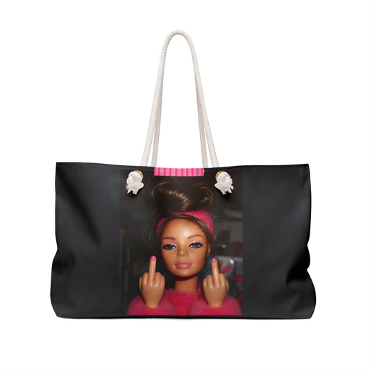 Sassy Doll Weekender Bag – Bold Double Middle Finger Travel Tote