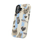 Cat Pattern Magnetic Impact Phone Case — Cute Cats, Fish & Hearts Design