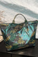 White Cow Spots Print Travel Tote Bag