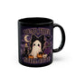 Cute Gothic Ghost Mug — "Dead Tired, Still Cute" Black Coffee Cup