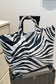 White Cow Spots Print Travel Tote Bag