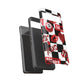 Red Kiss Heart Checkerboard phone case | Danger XOXO dice pattern