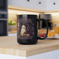 Cute Gothic Ghost Mug — "Dead Tired, Still Cute" Black Coffee Cup